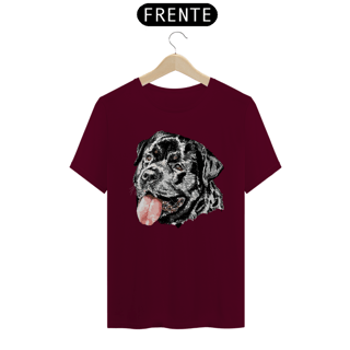 Nome do produto Camiseta Rottweiler Cara Preta Pintura Digital
