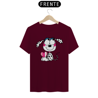 Nome do produto Camiseta Dálmata Filhote Segurando um Coração