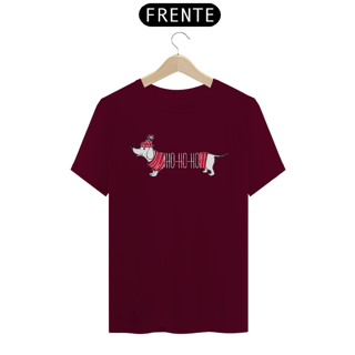 Nome do produto Camiseta Dachshund Natal Ho Ho Ho