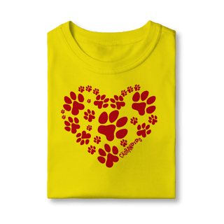 Nome do produto Camiseta Infantil Coração - I Love My Dog
