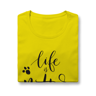 Nome do produto Baby Look Life is Better With a Dog