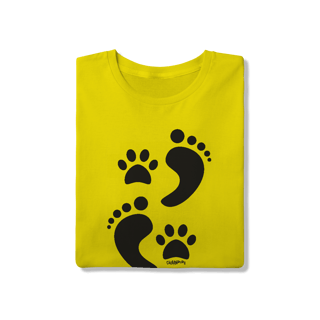 Nome do produto Camiseta Cachorro Pegadas