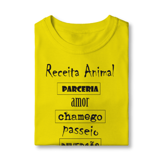 Nome do produto Camiseta Infantil Cachorro Receita Animal