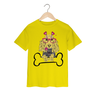 Nome do produto Camiseta Infantil Cocker de Óculos