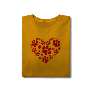 Nome do produto Camiseta Coração - I Love My Dog