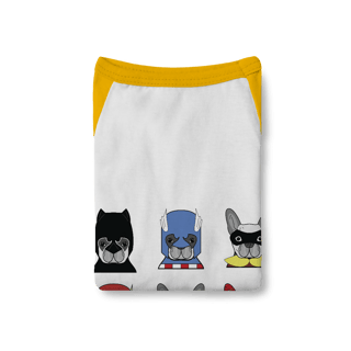 Nome do produto Camiseta para Cachorro - Super-Heróis