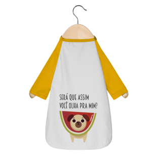 Nome do produto Camiseta para Cachorro Melancia - Será Que Assim Você Olha Pra Mim?