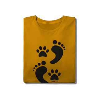 Nome do produto Camiseta Cachorro Pegadas
