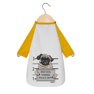 Nome do produto Camiseta para Cachorro - Pug Bad Dog