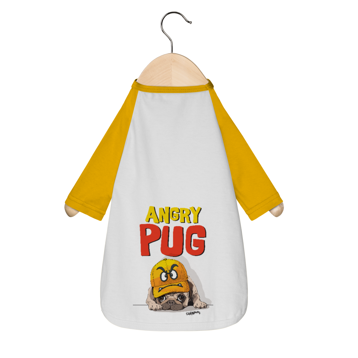Nome do produto: Camiseta para Cachorro - Angry Pug
