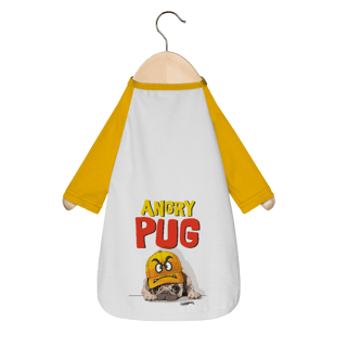 Camiseta para Cachorro - Angry Pug