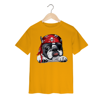 Nome do produto Camiseta Infantil Bulldog Francês Pirata