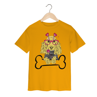 Nome do produto Camiseta Infantil Cocker de Óculos