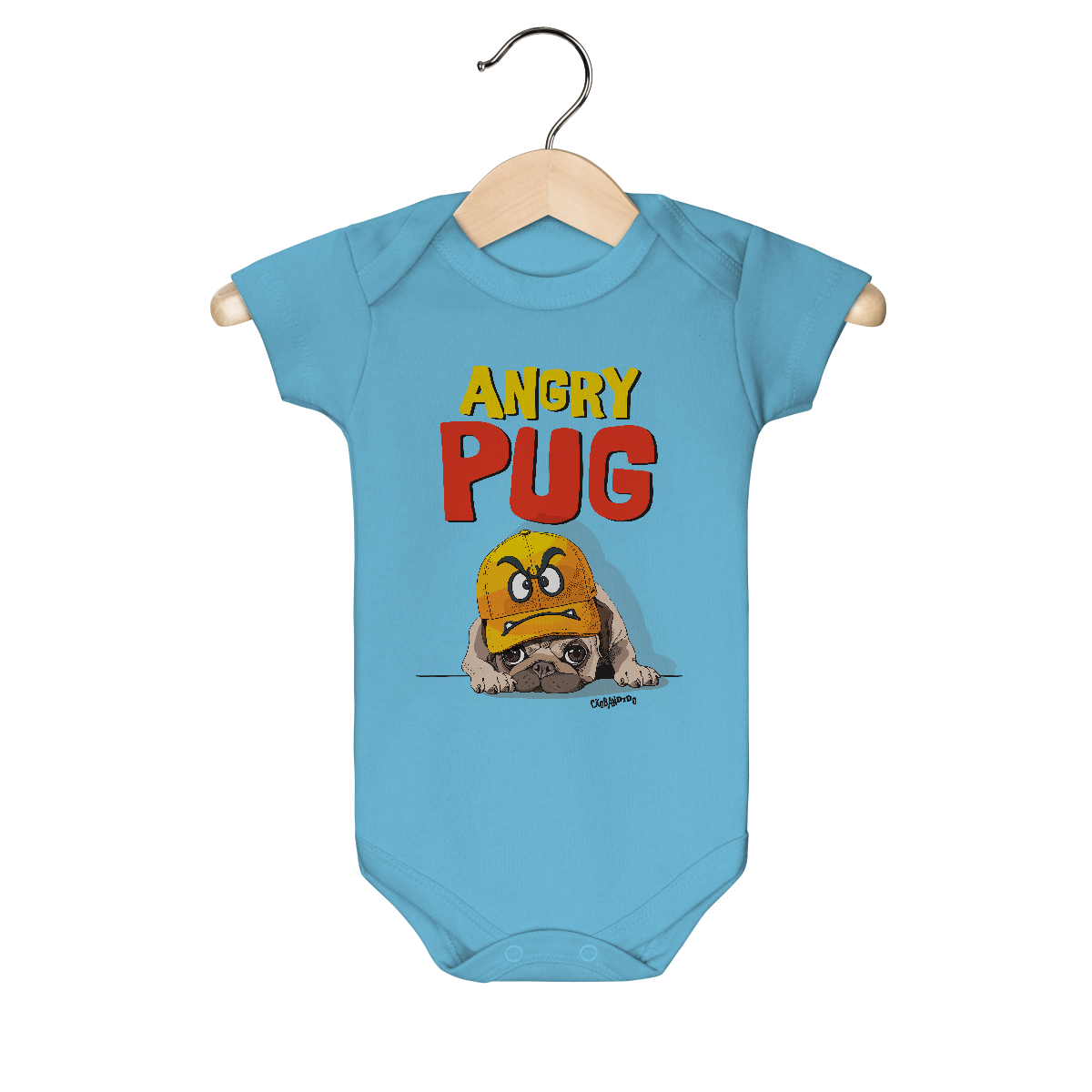Nome do produto: Body Bebê Angry Pug