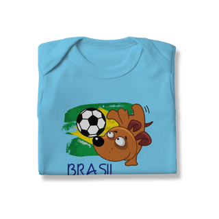 Nome do produto Body Bebê Brasil - Cachorro Jogador