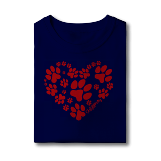 Nome do produto Camiseta Infantil Coração - I Love My Dog