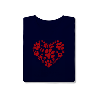 Nome do produto Camiseta Coração - I Love My Dog