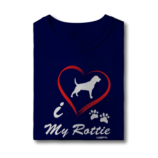 Nome do produto Camiseta Infantil Rottweiler - I Love My Rottie
