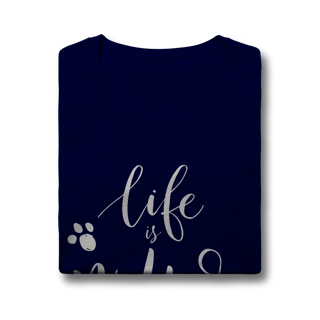 Nome do produto Baby Look Life is Better With a Dog