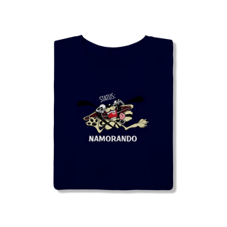Nome do produto Camiseta Cachorro Status Namorando