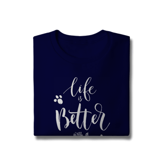Nome do produto Moletom Blusão Life is Better With a Dog