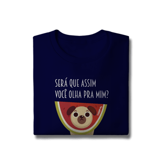 Nome do produto Moletom Blusão Cachorro Melancia - Será Que Assim Você Olha Pra Mim?