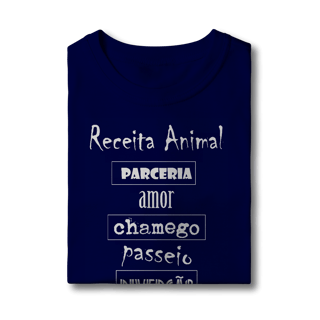 Nome do produto Camiseta Infantil Cachorro Receita Animal
