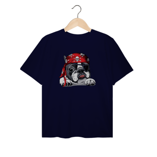 Nome do produto Camiseta Plus Size Bulldog Francês Pirata