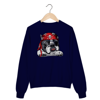 Nome do produto Moletom Blusão Bulldog Francês Pirata