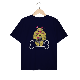 Nome do produto Camiseta Plus Size Cocker de Óculos