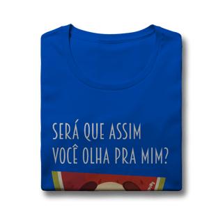 Nome do produto Baby Look Cachorro Melancia - Será Que Assim Você Olha Pra Mim?