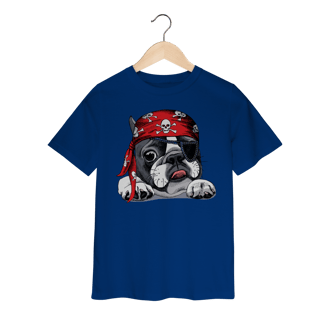 Nome do produto Camiseta Infantil Bulldog Francês Pirata