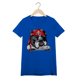 Nome do produto Baby Look Bulldog Francês Pirata