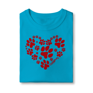 Nome do produto Camiseta Infantil Coração - I Love My Dog