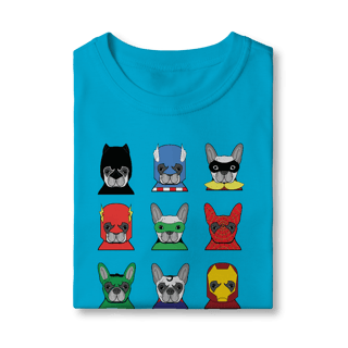 Nome do produto Camiseta Infantil Cachorros Super-Heróis