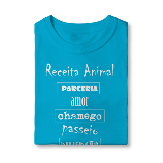 Nome do produto Camiseta Infantil Cachorro Receita Animal