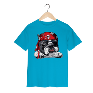 Nome do produto Camiseta Infantil Bulldog Francês Pirata