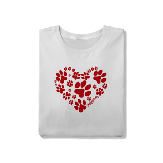 Nome do produto Camiseta Coração - I Love My Dog