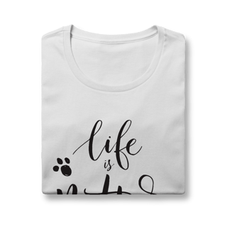 Nome do produto Baby Look Life is Better With a Dog