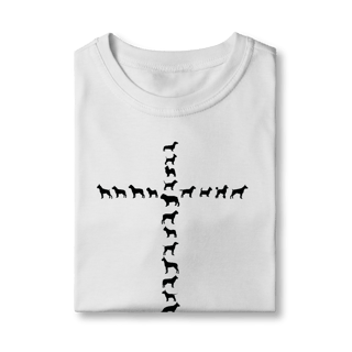 Nome do produto Camiseta Infantil Cachorro Cruz - Amizade Fiel