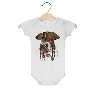 Nome do produto Body Bebê Pug Pirata