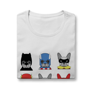 Nome do produto Baby Look Cachorros Super-Heróis