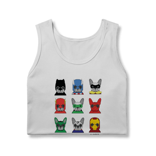 Nome do produto Regata Cachorros Super-Heróis