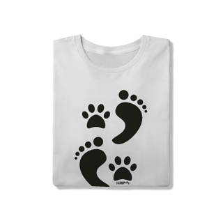 Nome do produto Camiseta Cachorro Pegadas
