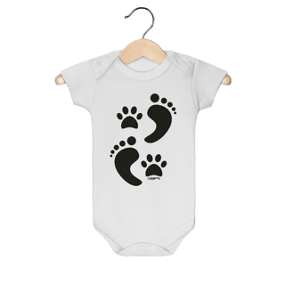 Nome do produto Body Bebê Cachorro Pegadas