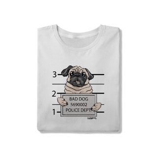 Nome do produto Camiseta Pug Bad Dog