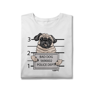 Nome do produto Camiseta Pug Bad Dog
