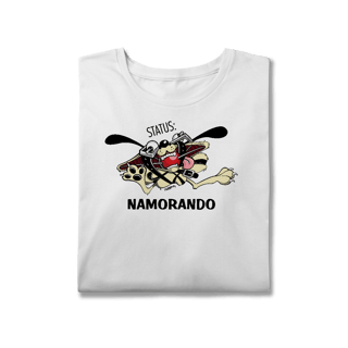 Nome do produto Camiseta Cachorro Status Namorando