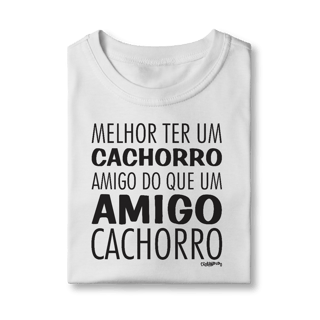 Nome do produto Camiseta Infantil Cachorro Amigo ou Amigo Cachorro