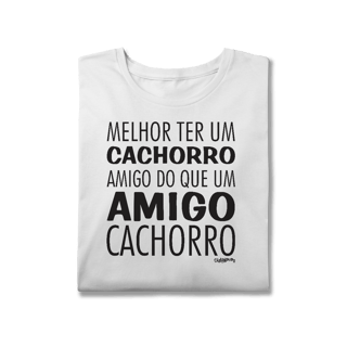 Nome do produto Camiseta Plus Size Cachorro Amigo ou Amigo Cachorro